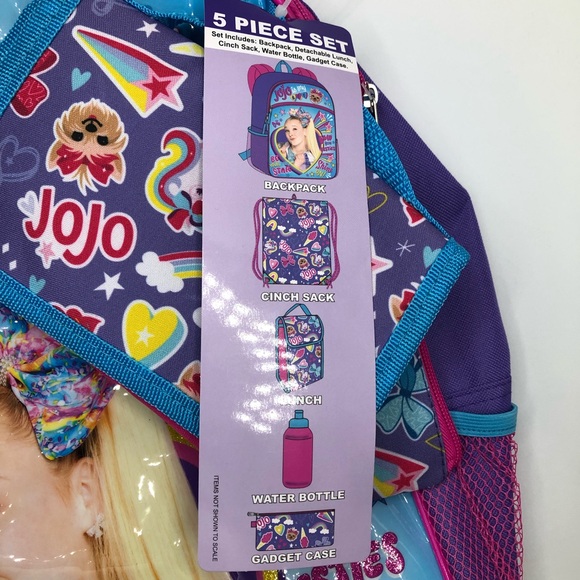 5 Piece Joni Siwa Be Your Own Star Backpack Set - Picture 4 of 4